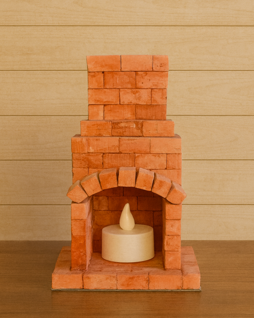 YapBiEv® Diorama Şömine - Gece Lambası