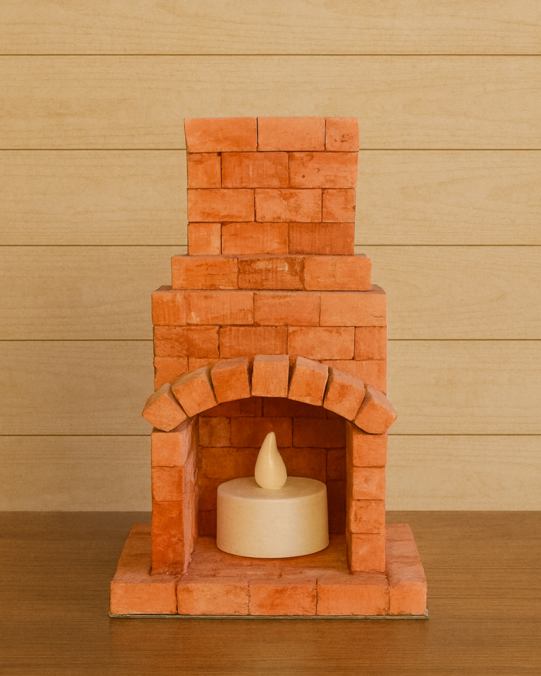 YapBiEv® Diorama Şömine - Gece Lambası