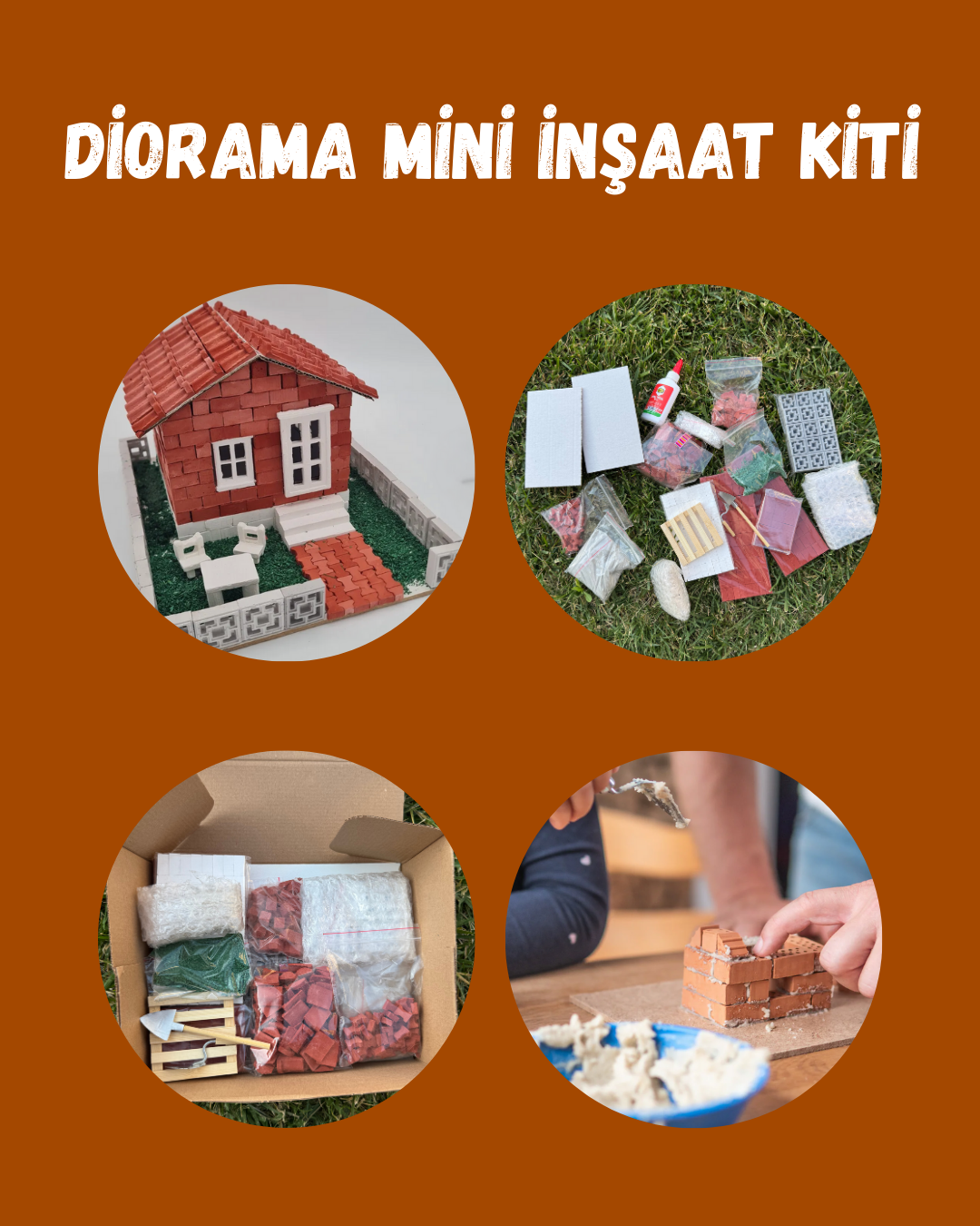YapBiEv® Diorama Kendin Yap İnşaat Kiti (435 PARÇA)