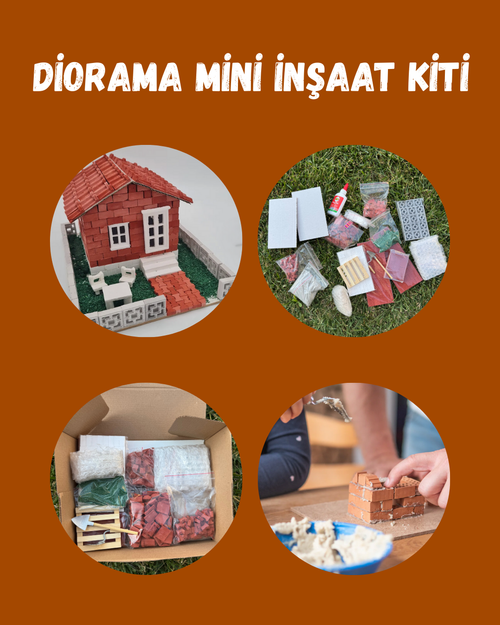 YapBiEv® Diorama Kendin Yap İnşaat Kiti (435 PARÇA)